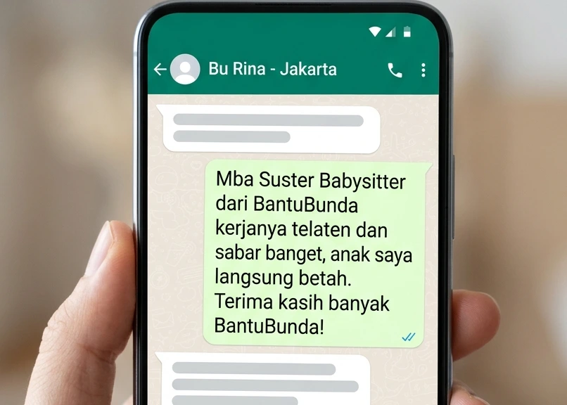 Testimoni Chat WA Ibu Rina